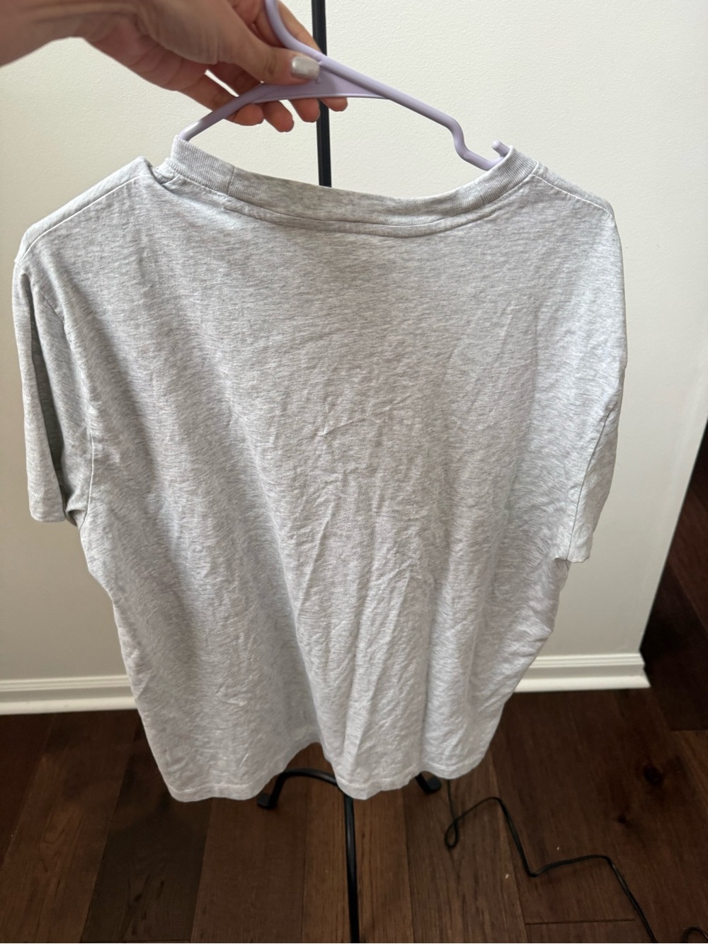 Abercrombie & Fitch Heather Gray Short Sleeve Crew Tee - Picture 3 of 3